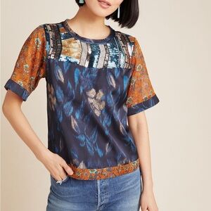 Multicolor Patterned Women's Top